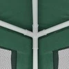 Proginė palapinė su 8 tinklinėmis sienomis, žalia, 3x9m, HDPE