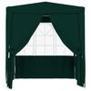 Proginė palapinė su šoninėmis sienomis, žalia, 2x2m, 90g/m²