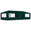 Proginė palapinė su šoninėmis sienomis, žalia, 4x9m, 90g/m²