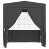 Proginė palapinė sienomis, antracito, 2,5x2,5m, 90g/m²