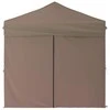 Proginė palapinė su šoninėmis sienomis, taupe, 2x2m
