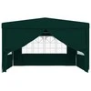 Proginė palapinė su šoninėmis sienomis, žalia, 4x4m, 90g/m²