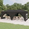 Proginė palapinė su šoninėmis sienomis, antracito, 3x6m