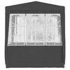 Proginė palapinė sienomis, antracito, 2,5x2,5m, 90g/m²