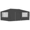 Proginė palapinė su šoninėmis sienomis, antracito, 4x6m, 90g/m²