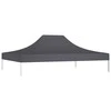 Proginės palapinės stogas, antracito spalvos, 4x3m, 270 g/m²