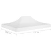 Proginės palapinės stogas, baltos spalvos, 4,5x3m, 270 g/m²