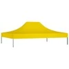 Proginės palapinės stogas, geltonos spalvos, 4x3m, 270 g/m²