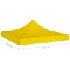 Proginės palapinės stogas, geltonos spalvos, 3x3m, 270 g/m²