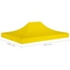 Proginės palapinės stogas, geltonos spalvos, 4,5x3m, 270 g/m²