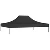 Proginės palapinės stogas, juodos spalvos, 4,5x3m, 270 g/m²