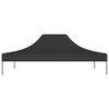 Proginės palapinės stogas, juodos spalvos, 4,5x3m, 270 g/m²