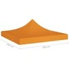 Proginės palapinės stogas, oranžinės spalvos, 3x3m, 270 g/m²
