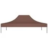 Proginės palapinės stogas, rudos spalvos, 4x3m, 270 g/m²
