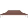 Proginės palapinės stogas, rudos spalvos, 6x3m, 270 g/m²