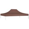Proginės palapinės stogas, rudos spalvos, 4x3m, 270 g/m²
