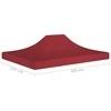 Proginės palapinės stogas, tamsiai raudonas, 4x3m, 270 g/m²