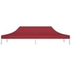 Proginės palapinės stogas, tamsiai raudonas, 6x3m, 270 g/m²