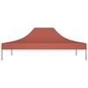 Proginės palapinės stogas, terakota spalvos, 4x3m, 270 g/m²