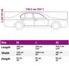 Pusės automobilio uždangalas su kabliukais, sidabrinis, XL