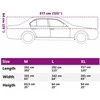 Pusės automobilio uždangalas su kabliukais, sidabrinis, XL
