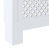Radiatoriaus uždangalas, baltos spalvos, 205cm, MDF