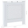 Radiatoriaus uždangalas, baltos spalvos, 78cm, MDF