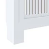 Radiatoriaus uždangalas, baltos spalvos, 205cm, MDF