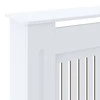 Radiatoriaus uždangalas, baltos spalvos, 205cm, MDF