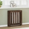 Radiatoriaus uždangalas, rudas, 78x20x82cm, apdirbta mediena