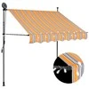 Rankinė ištraukiama markizė su LED, geltona ir mėlyna, 100cm
