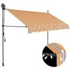 Rankinė ištraukiama markizė su LED, geltona ir mėlyna, 250cm