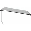 Rankiniu būdu ištraukiama markizė, antracito/balta, 400x350cm