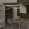 Rankiniu būdu ištraukiama markizė, kreminė, 4x3m
