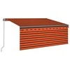 Rankiniu būdu ištraukiama markizė, oranžinė ir ruda, 3x2,5m