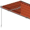 Rankiniu būdu ištraukiama markizė, oranžinė ir ruda, 3x2,5m