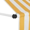 Rankiniu būdu ištraukiama markizė, oranžinė ir balta, 100cm