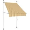 Rankiniu būdu ištraukiama markizė, oranžinė ir balta, 100cm