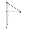 Rankiniu būdu ištraukiama markizė, oranžinė ir balta, 100cm