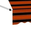 Rankiniu būdu ištraukiama markizė, oranžinė ir ruda, 200cm