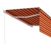Rankiniu būdu ištraukiama markizė, oranžinė ir ruda, 3x2,5m