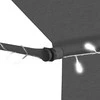 Rankiniu būdu ištraukiama markizė su LED, antracito, 150cm