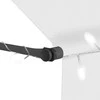 Rankiniu būdu ištraukiama markizė su LED, kreminė, 100cm