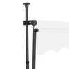 Rankiniu būdu ištraukiama markizė su LED, kreminė, 100cm