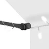 Rankiniu būdu ištraukiama markizė su LED, kreminė, 150cm
