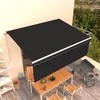 Rankiniu būdu ištraukiama markizė su uždanga, antracito, 4x3m
