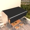 Rankiniu būdu ištraukiama markizė su uždanga, antracito, 5x3m