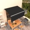 Rankiniu būdu ištraukiama markizė su uždanga, antracito, 3x2,5m