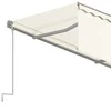 Rankiniu būdu ištraukiama markizė su uždanga, kreminė, 4x3m