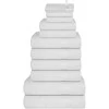 Rankšluostis Rankšluosčių rinkinys, 12vnt., balti, 100% medvilnė, 360g/m²